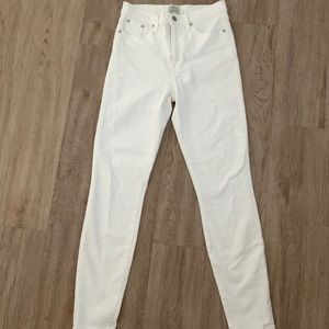 Madewell 9” High-Rise Toothpick Skinny Jeans White